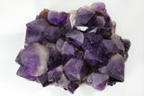 Deep Purple Amethyst Crystal Cluster With Huge Crystals #185446-1